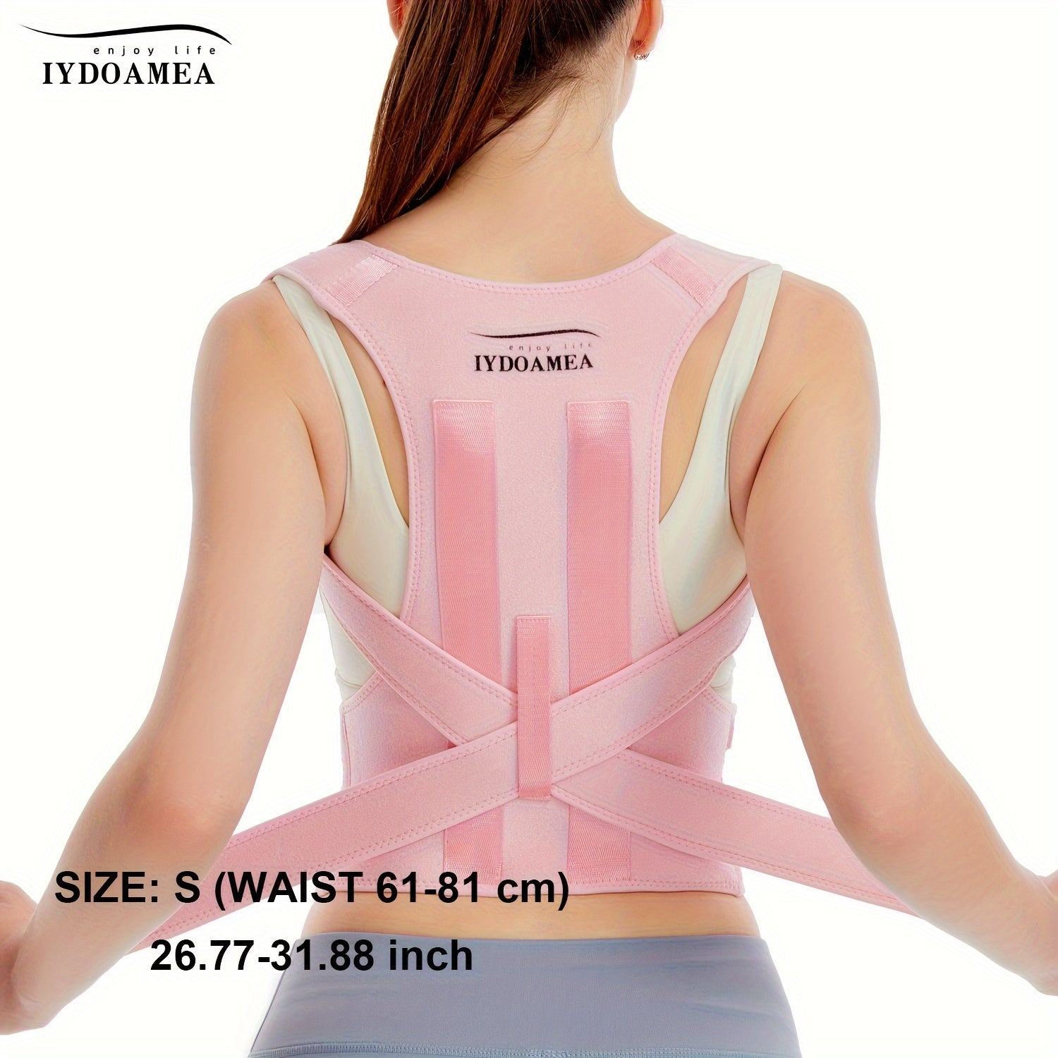 IYDOAMEA Women's posture accurate, stable back support, adjustable back posture, shoulder waist adjustable belt, improve posture