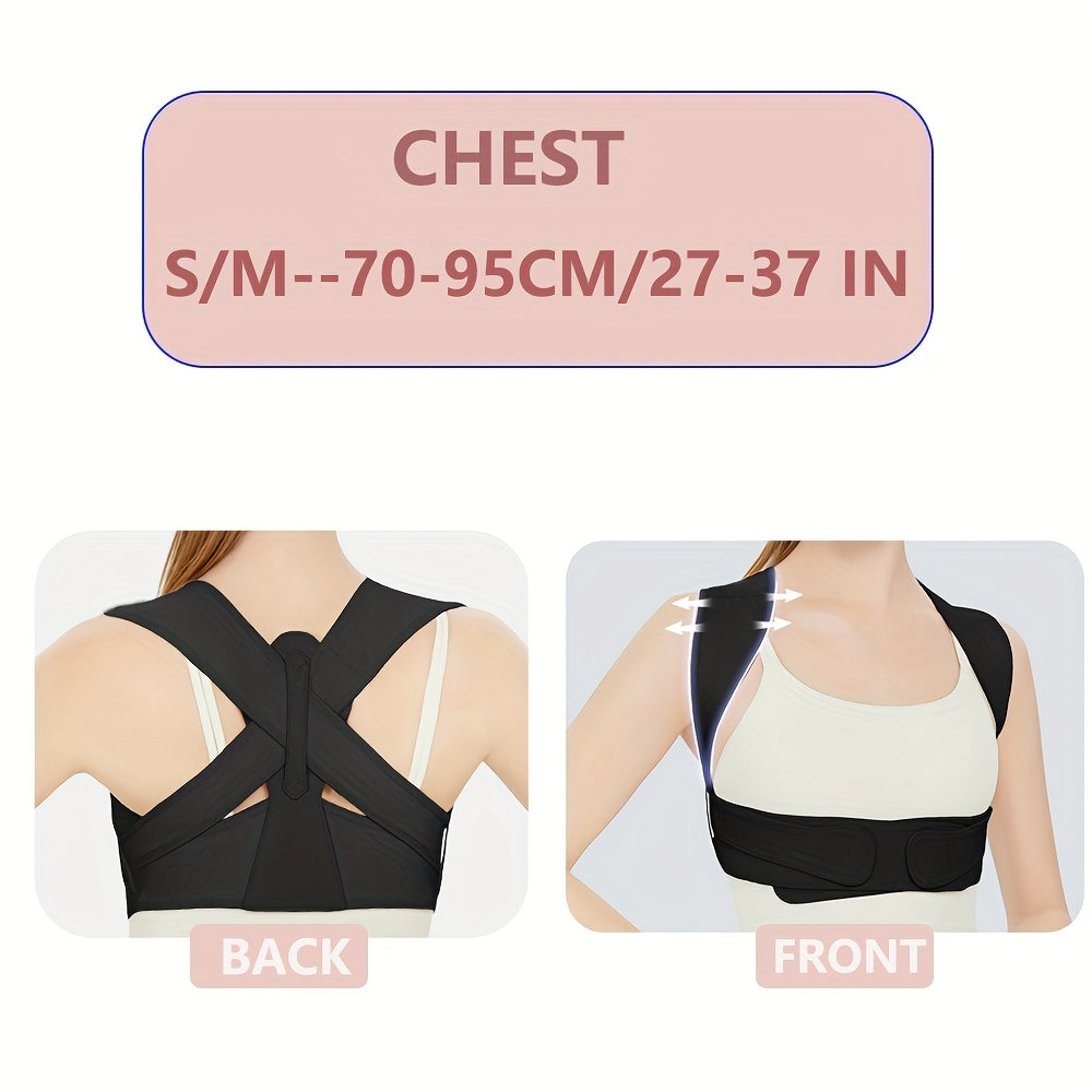 Posture Belt for Women And Men - Back Brace with Lumbar Support And Shoulder Straps for Improved Posture