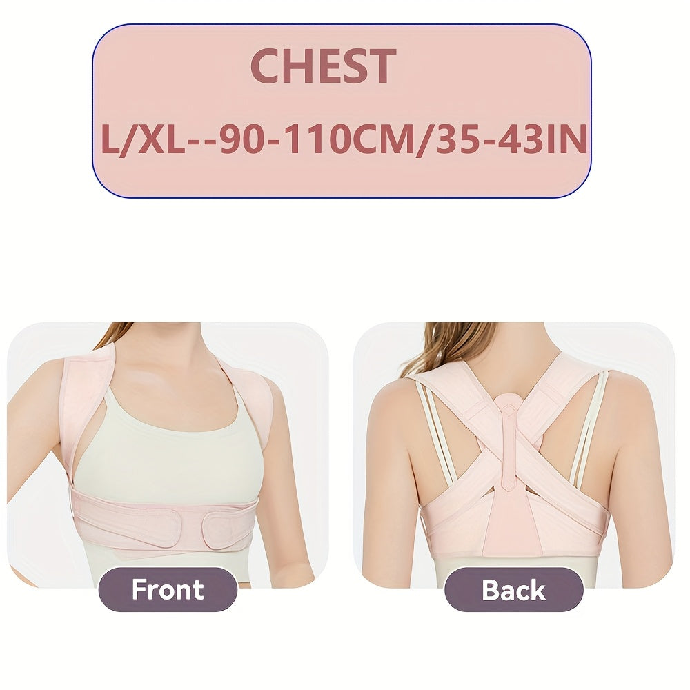 Posture Belt for Women And Men - Back Brace with Lumbar Support And Shoulder Straps for Improved Posture