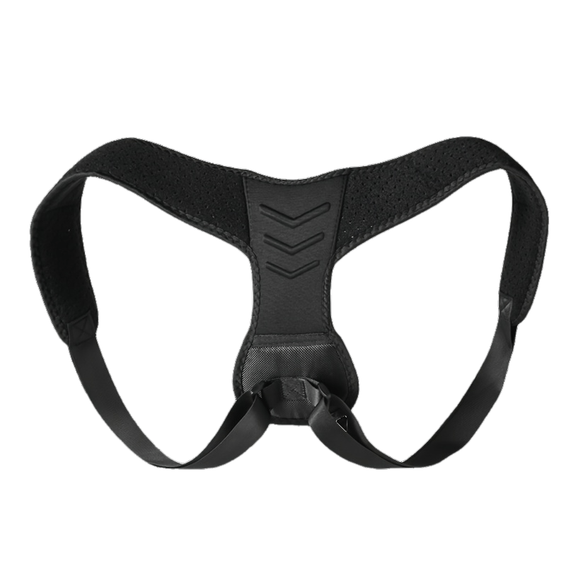 Breathable Posture Corrector Back Brace for Men - Adjustable Black Back Support with Mesh Design, Ergonomic Posture Correction for Sports & Daily Use, Posture Corrector, Sleek Design, Comfortable Fit