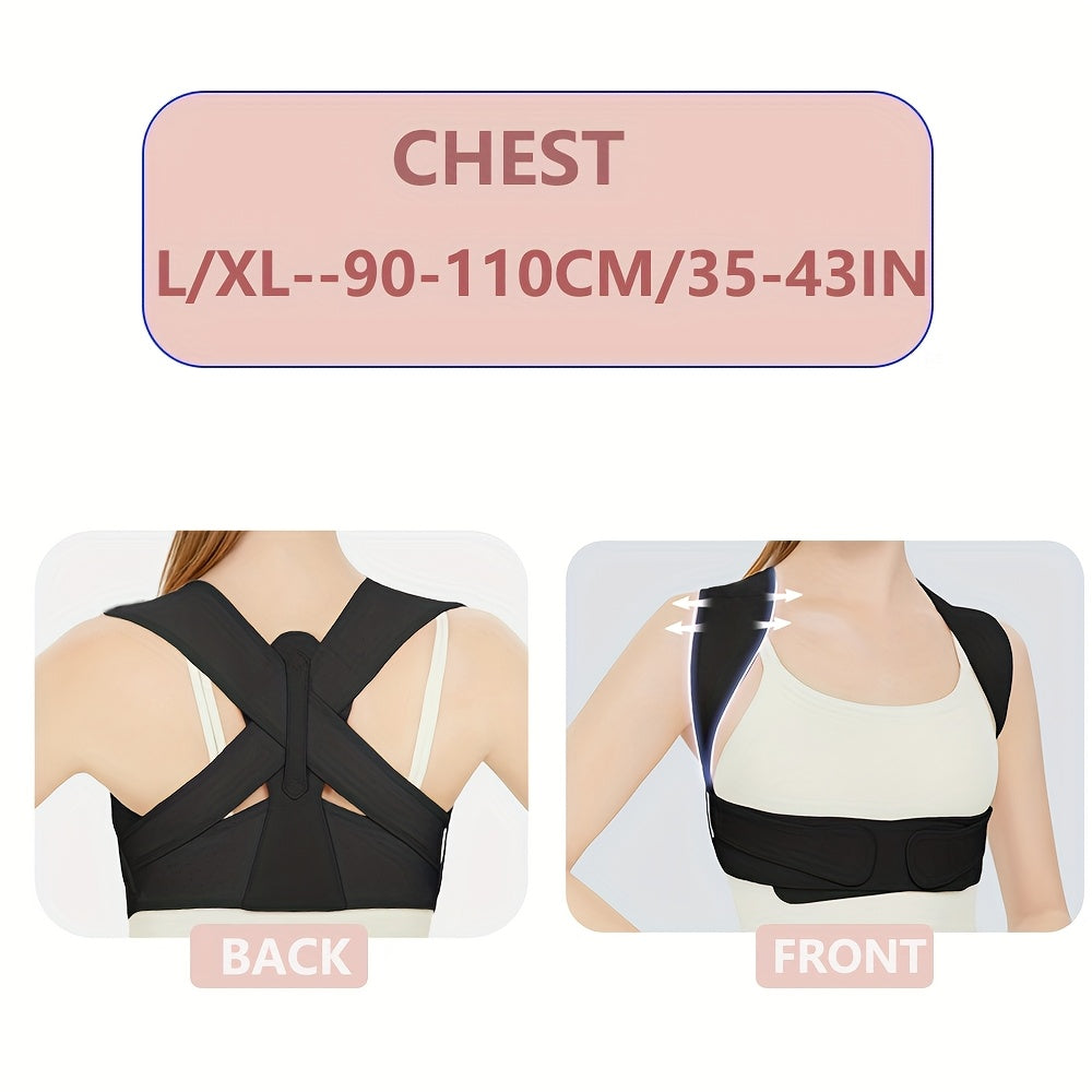 Posture Belt for Women And Men - Back Brace with Lumbar Support And Shoulder Straps for Improved Posture