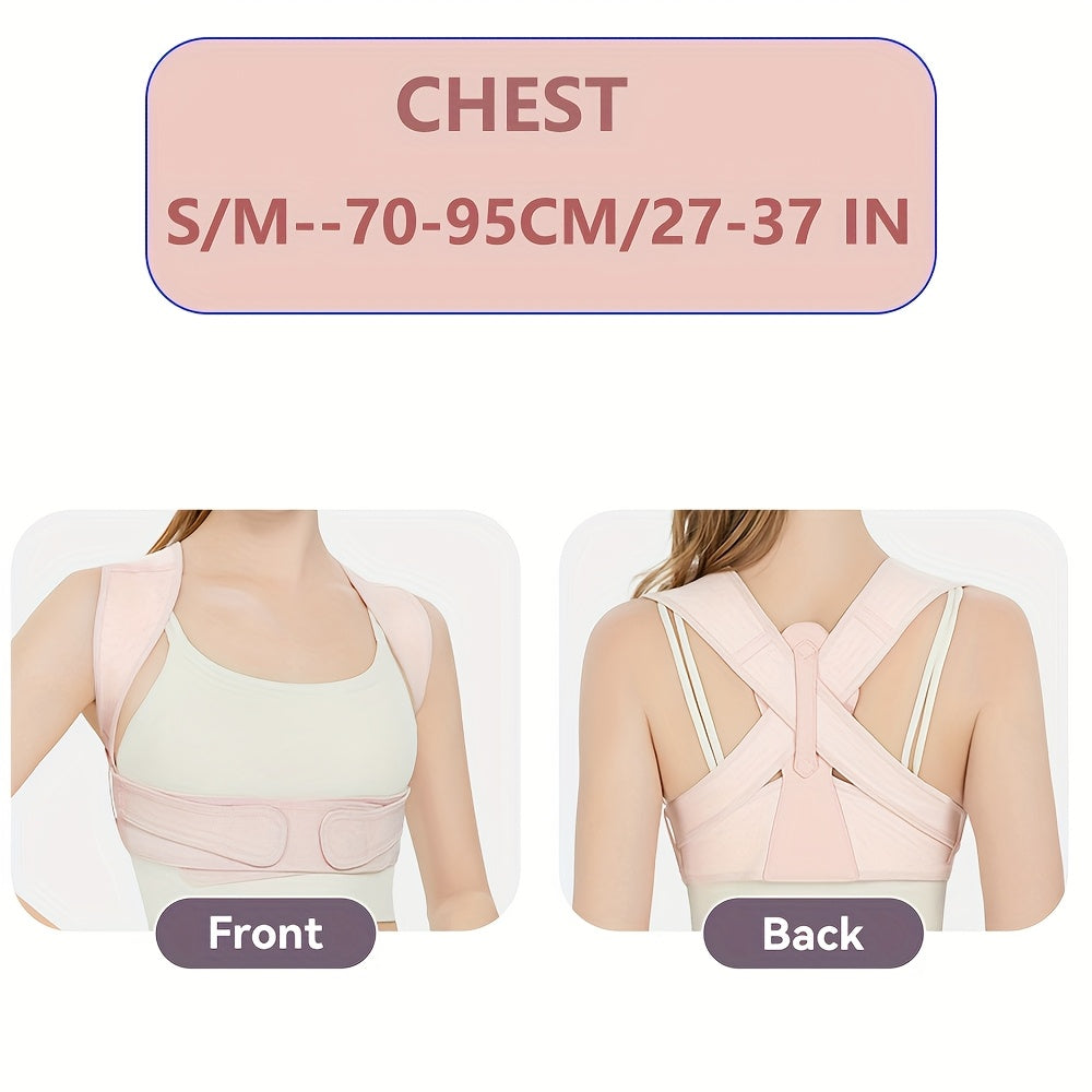 Posture Belt for Women And Men - Back Brace with Lumbar Support And Shoulder Straps for Improved Posture