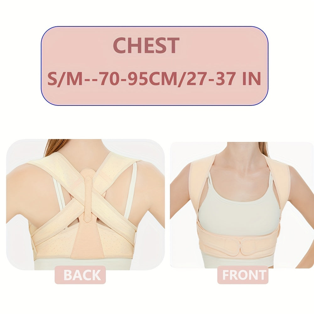 Posture Belt for Women And Men - Back Brace with Lumbar Support And Shoulder Straps for Improved Posture